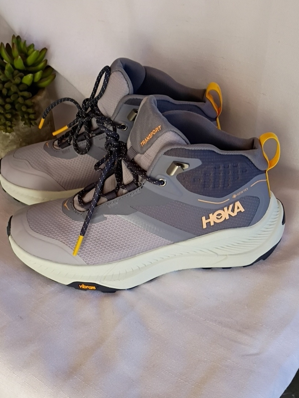 Hoka One Transport  Hike Gore Tex Women's Hiking Shoes - Gray  Size 7.5